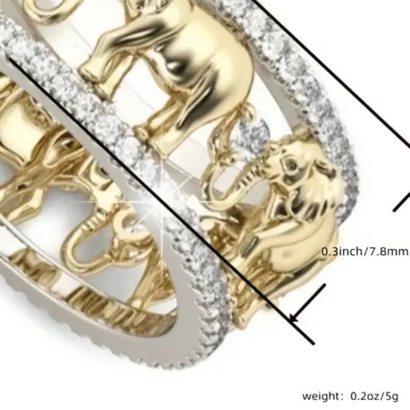 Elephant Eternity Ring - Picture 3 of 3